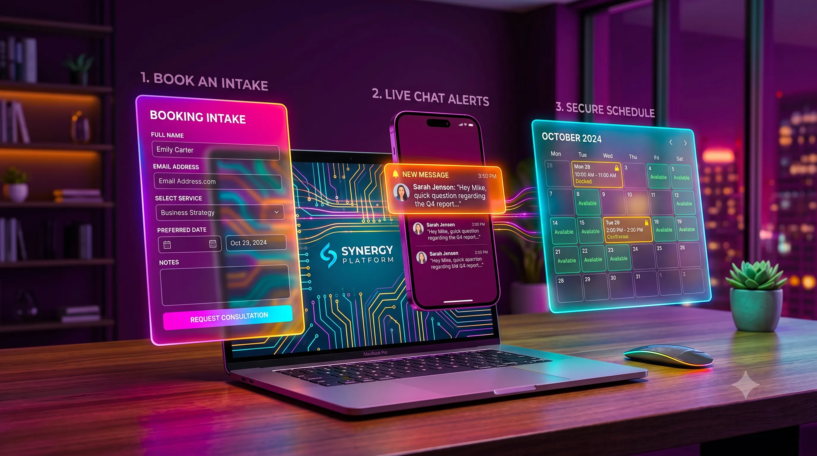 Premium Digital small business website design and automation concept